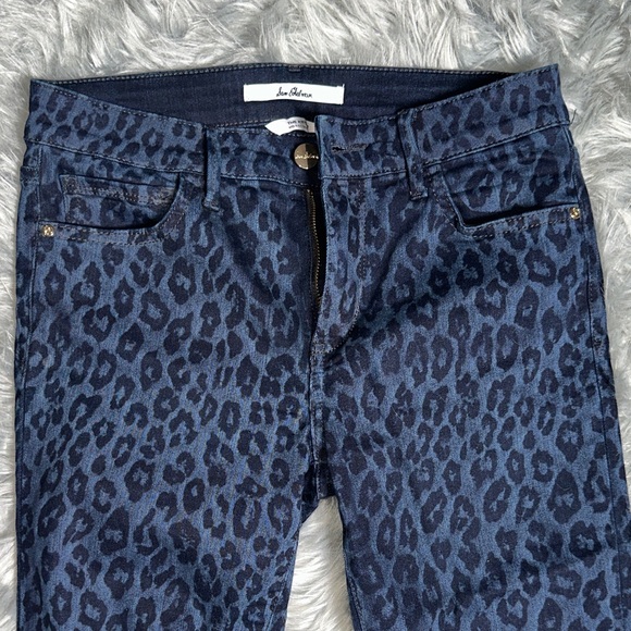 Sam Edelman Dark Blue Leopard Skinny Jeans - Picture 2 of 5